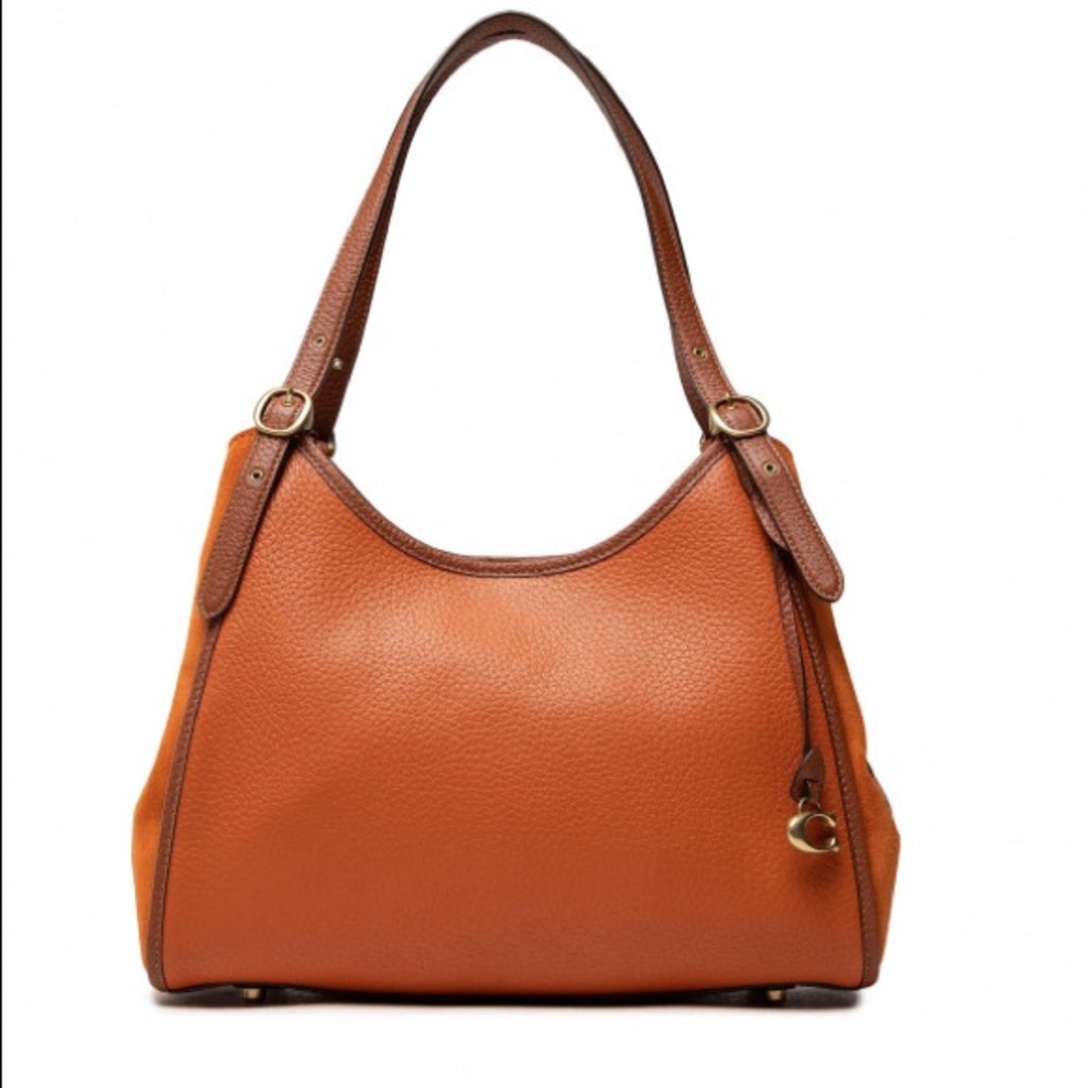 Coach Lori Mixed Leather Shoulder Bag